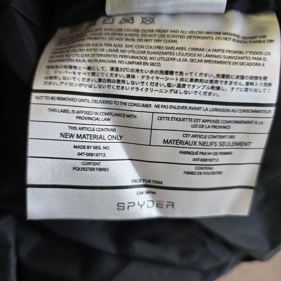 Spyder Snowboarding Jacket Kids Size 14 / 152 - Picture 12 of 13